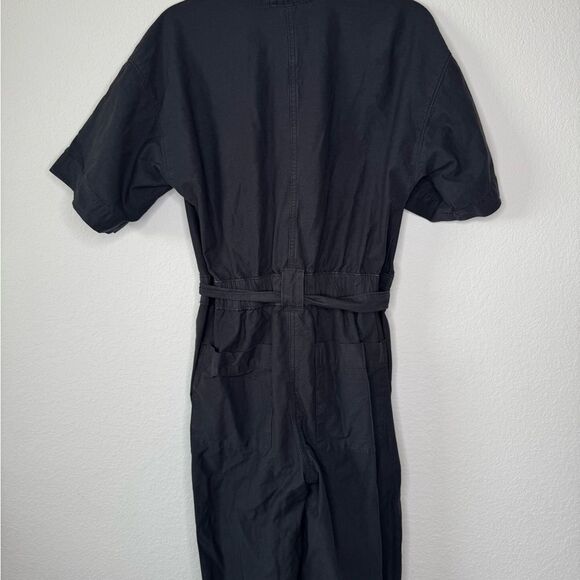 Everlane The Fatigue Women’s Short-Sleeve Jumpsuit Sz 6 Crop Utility Minimalist - Picture 7 of 9